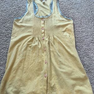 Matilda Jane Cream Pleated Tank Top